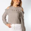 Blusa Aberturas Maya Gris