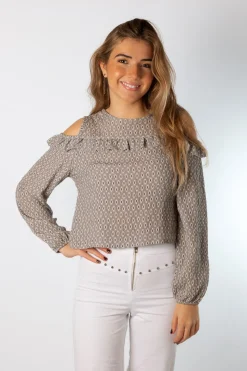 Blusa Aberturas Maya Gris