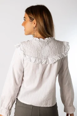 Blusa Diplo Lurex Blanco