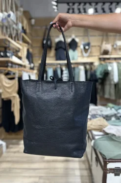 Bolso Shopper Piel Negro