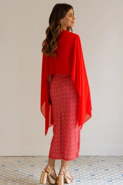 Capa Gasa Rojo