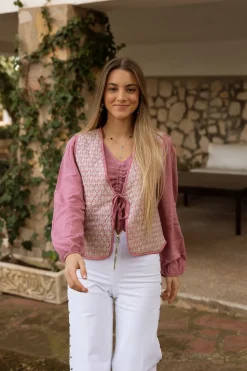 Chaleco Acolchado Delight Rosa