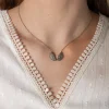 Collar Alas Plateado