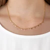 Collar Cruces Pequeñas Dorado