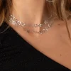 Collar Mini Estrellas Multiposición Plata