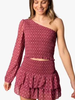 Falda Doble Volante Indie Blush