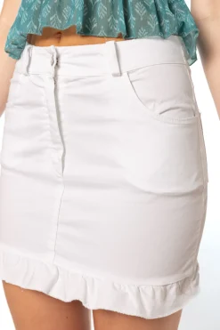 Falda Volante Blanco
