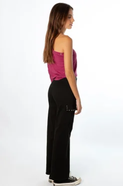 Pantalón Cargo Tachuelas Negro