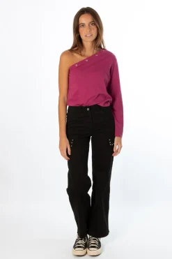 Pantalón Cargo Tachuelas Negro