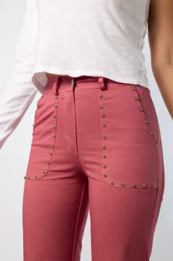 Pantalón Tachuelas Front & Back Blush