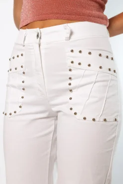 Pantalón Tachuelas Sunlight Blanco