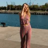 Pantalones Stripes Rosa