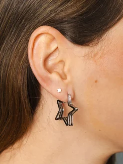 Pendiente Galaxy Star Plateado