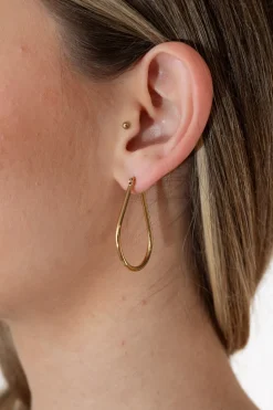 Pendientes Aro Caída Dorados