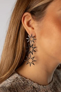 Pendientes Largos Bang Plata