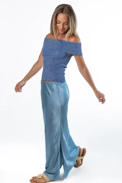 Top Sandy Brillo Azul