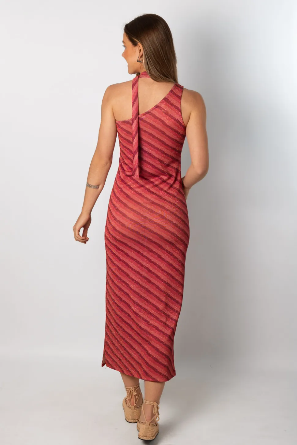 Vestido Joy Lúrex Rosa